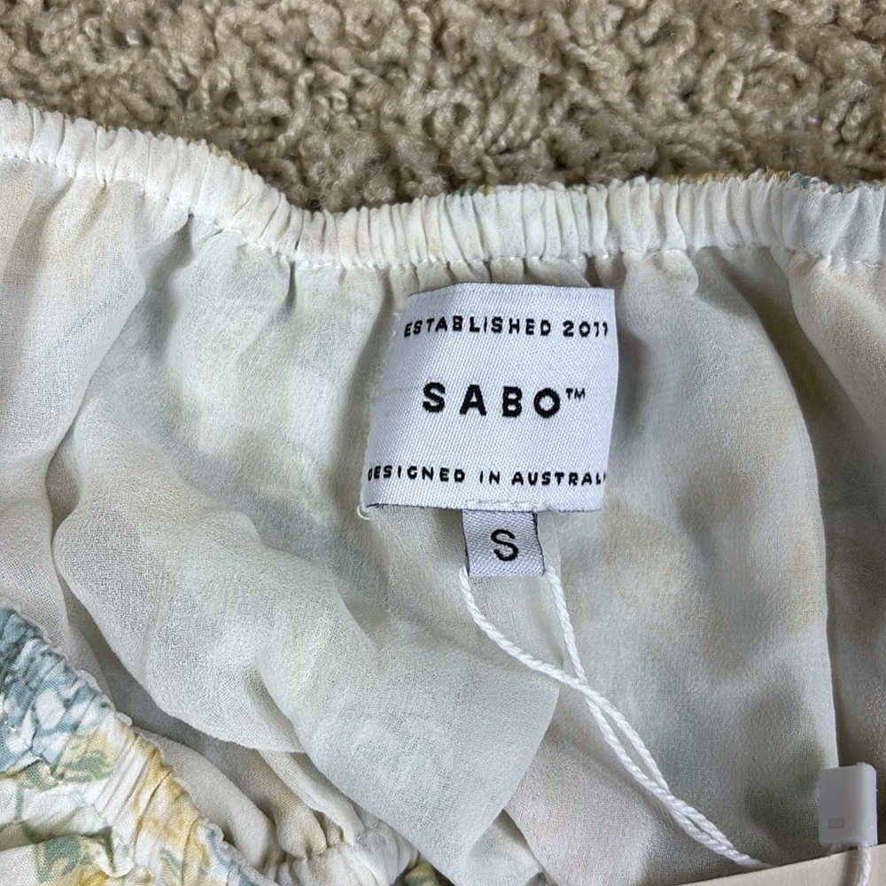 NWT Sabo Eilish cutout dress in bluebell sz sm - Picture 6 of 10